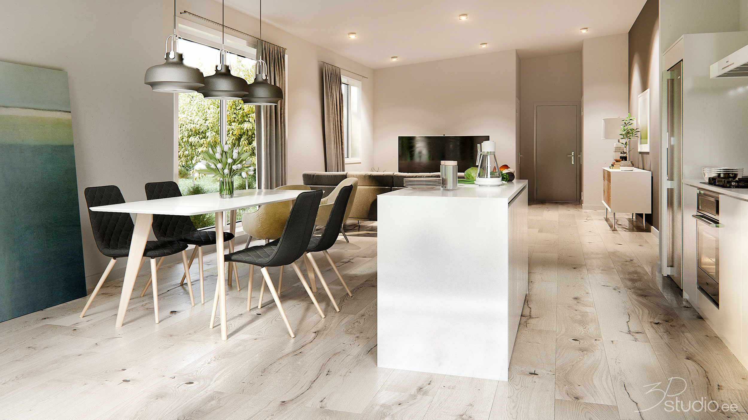 Arpaonnenkuja 3D visualization